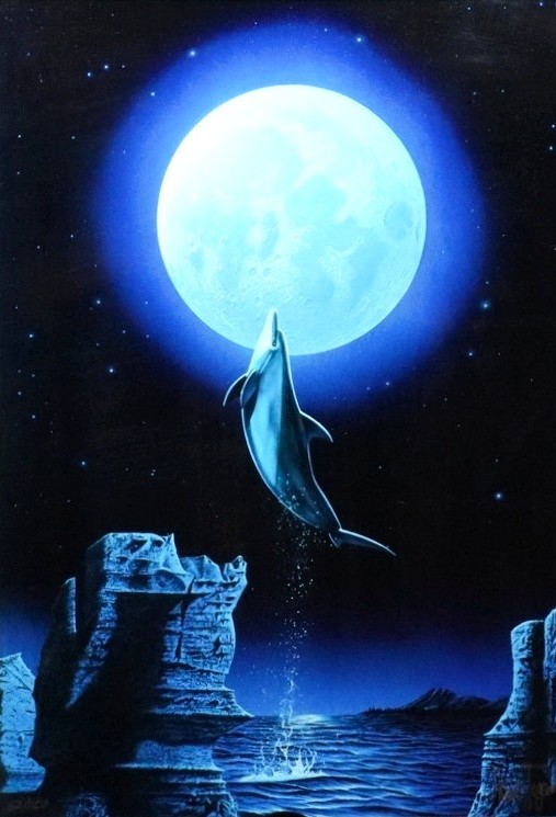 戸川郁夫の絵画作品　タイトルは、宙